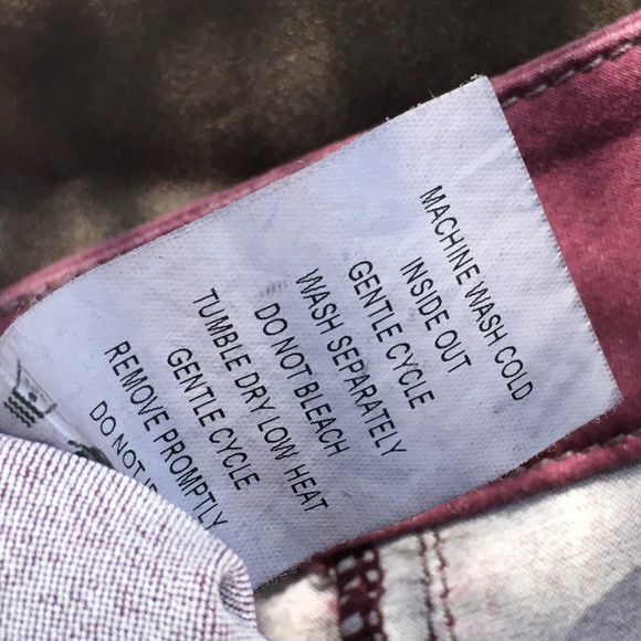 LEVEL 99 Jeans Skinny Pants Purple Jeans FAUX LEAT - Picture 4 of 7